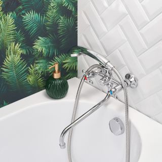 Смеситель для ванны с душем BOOU BA5318-3-C007-B702 хром